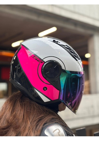 Ls2 Aırflow 2 Cover Beyaz-pembe Kask Beyaz Pembe