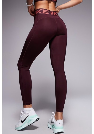 Nike Pro Sculpt Dri Fit High Rise Full Length Leggings Kadın Yüksek Bel Antrenman Tayt Bordo