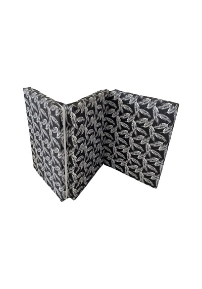 Katlanır Yer Yatağı Sünger Yatak Siyah Tüylü 80x180 Cm-6 Cm Tek Kişilik