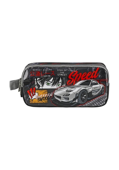Muggle Mu-9136 Street Racing İlkokul Çantası + Beslenme Çantası + Kalem Kutusu