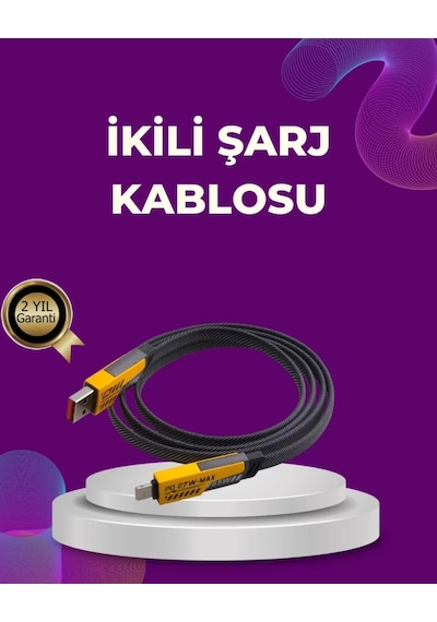 Home Dayanıklı 4 Ü 1 Arada Çok Fonksiyonlu Hızlı Şarj Veri Kablosu