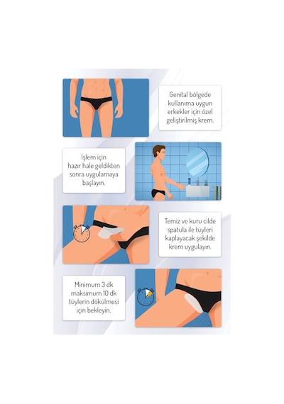 Body Natur Depilmen Genital Bölge Erkek Tüy Dökücü Krem 50 ML
