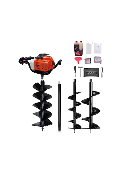 Gardenpro Gp630 Çift Helezonlu Toprak Burgu Makinası Seti 3.1 Hp