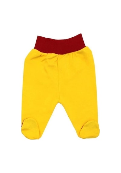 Gülücük Sari Kirmizi Unisex Bebek Sarı Kırmızı 4'lü Taraftar Hastane Çıkış Seti Sarı - Kırmızı