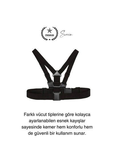 Premium Ayarlanabilir Göğüse Sabitlenen Spor Aksiyon Kamerası Kemeri Video Görüntü Çekim Ekipmanı Diğer