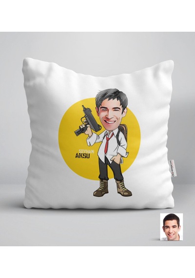 Kişiye Özel Erkek Pubg Karikatürlü Yastık-2