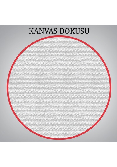 Altın Çiçekli Ağaç Ve Ve Ay Kanva Tablo, Soyut Çağdaş Sanat Örneği-4971 50 X 70