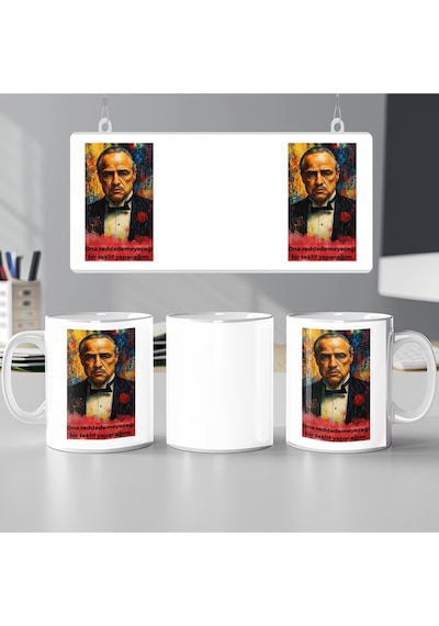 The Godfather Teklifi Kupa Bardak Baba Filmi Severlere Özel Hediye Kupası Beyaz