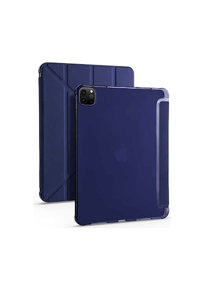 Apple Uyumlu iPad Pro 12.9 2020 2021 Kılıf Tri Folding Smart With Pen St