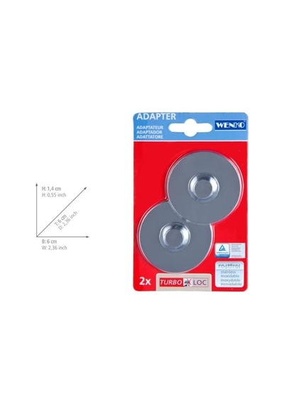 Turbo-loc Adaptörü Delmeden Sabitleme İçin Krom 100