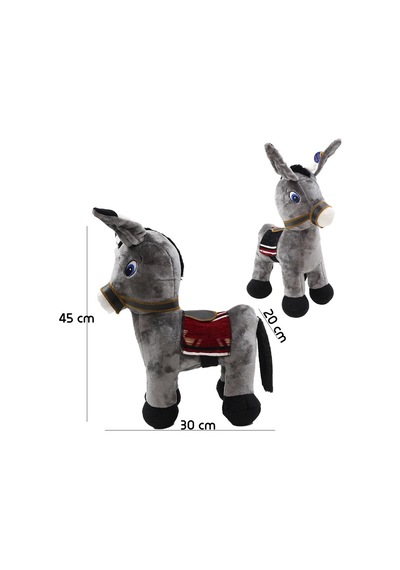 Fk-18 Şirin Sıpa Peluş Oyuncak 45 Cm Gri