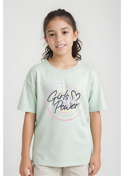 Panios Kids Girls Power Baskılı Kız Çocuk Kısa Kollu T-shirt Mint Yeşili Panios Kids Girls Power Baskılı Kız Çocuk Kısa Kollu T-shirt Mint Yeşili