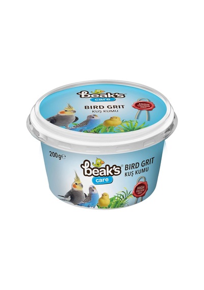 Beak's Kuşlar İçin Ek Besinler, Grit Kuş Kumu, 200 G X 4 Adet