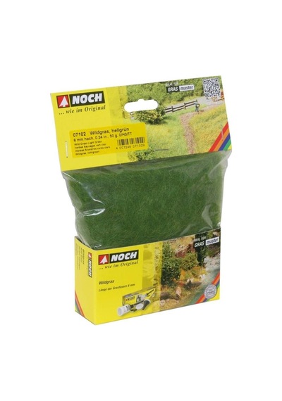 Noch 7102 Statik Çayır Dokusu, Açık Yeşil, 6 Mm, 50 Gram Diorama Malzemesi-54833