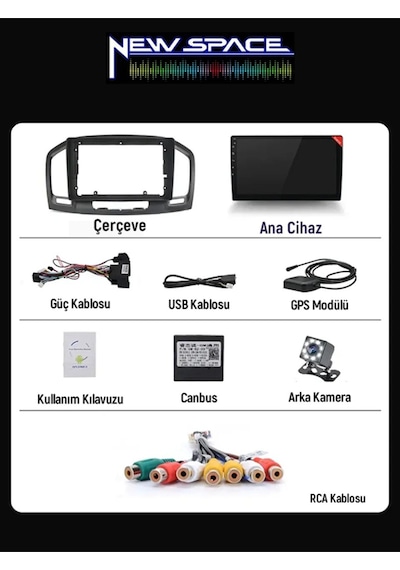 Opel İnsignia Android 8gb Ram 128gb Rom 8 Çekirdek Carplay Multimedya