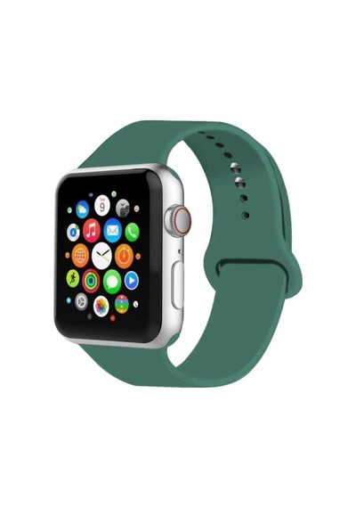 Watch Kordon 2 3 4 5 Seri 38-40 Mm Silikon Kordon Kayış-yeşil