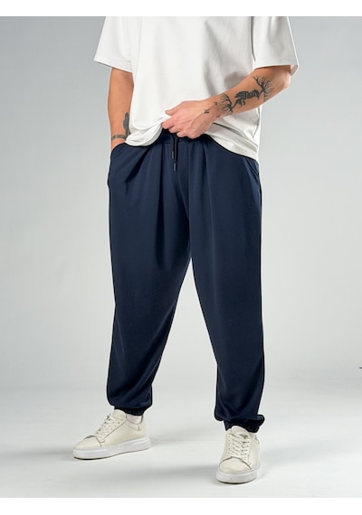 Cocopelli Pileli Lacivert Erkek Jogger Pantolon Coc2857