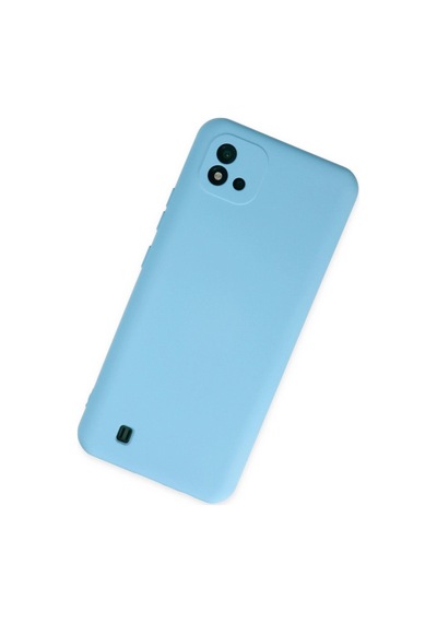 Realme C11 2021 Kılıf Nano İçi Kadife Silikon - Mavi -