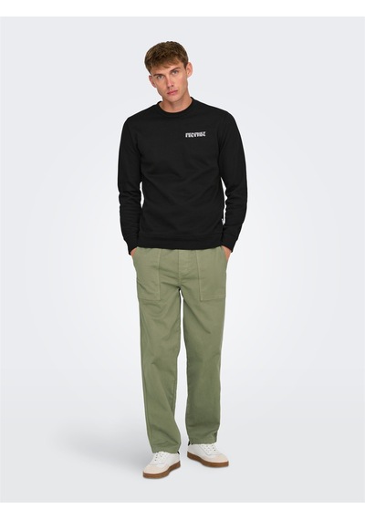 Only & Sons Onssınus Workwear Loose 0022 Pant Erkek Yeşil Eşofman Altı - 22029915 Yeşil