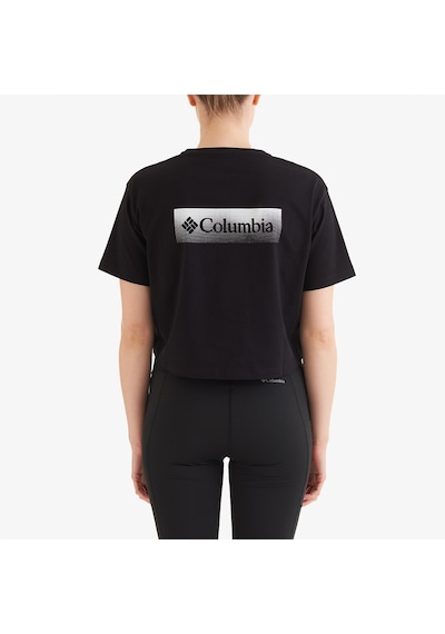 Columbia Csc Halftone Framed Kadın Siyah Crop T-shirt - Cs0317 Siyah