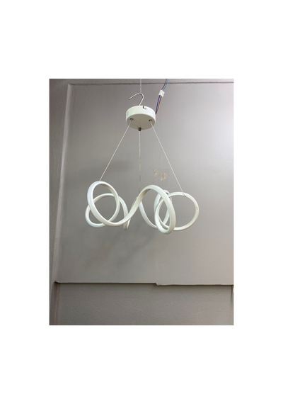 Yüksek Aydınlatmalı Kuğu Model Beyaz Gövde Rengi Sarkıt Modern 3 Renk Led Avize