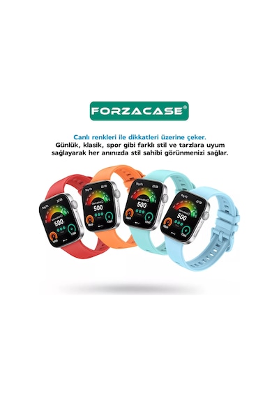 Forzacase Huawei Fit 3 İle Uyumlu Tokalı Silikon Kordon Kayış - Fc635 Açık Pembe