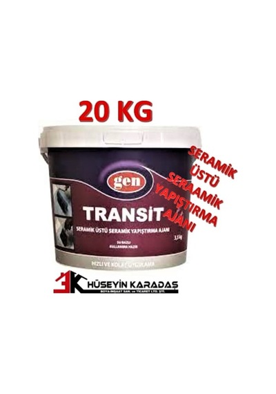 Gen Transit Seramik Üstü Seramik Yapıştırma Ajan Astarı 20 Kg