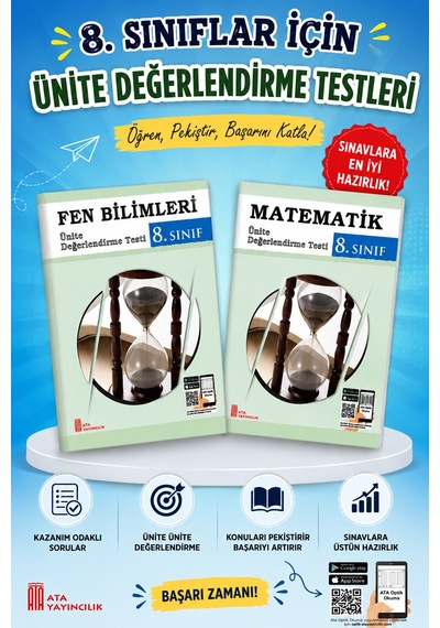 8.sınıf Matematik Ve Fen Bilimleri Ünite Değerlendirme Testleri