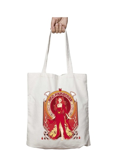 Art Hediye Melisandre Red Princess Game Of İki Taraf Kalıcı Yıkanabilir Okul Plaj Omuz Bez Çanta Çok Renkli