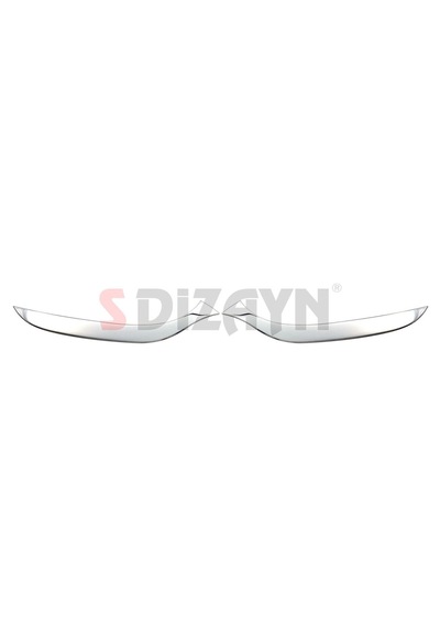 S-Dizayn  Renault Clio 4 Sporttourer Krom Far Alt Çıtası 2 Prç. 2012-2016
