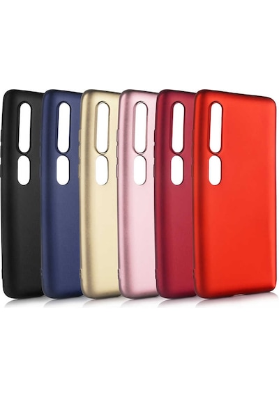 Xiaomi Mi 10 Kılıf Zore Premier Silikon Kapak Gold