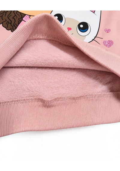 Seabubbles Gabbys Kız Çocuk Sweatshirt Pudra
