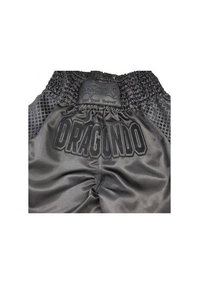 Dragondo Mt3025 Black Night Muay Thai Şortu Siyah Antrenman Şortu Siyah