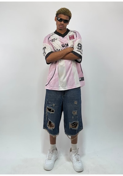 Zaee Noguzy 97 Retro Oversize Forma Tişört Pembe