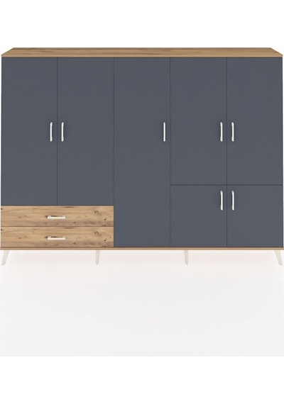 Arges Dolap 12 Raflı 2 Çekmeceli 7 Kapaklı 220x30x163 Çam-antrasit/çam Antrasıt/atlas Çam - Atlas Çam Arges Dolap 12 Raflı 2 Çekmeceli 7 Kapaklı 220x30x163 Çam-antrasit/çam Antrasıt/atlas Çam - Atlas Çam