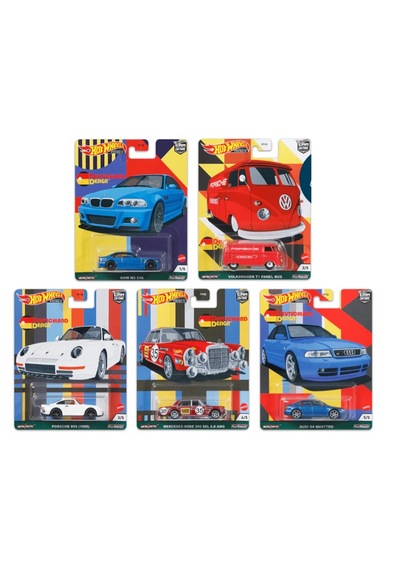 Hot Wheels 2021 Car Culture Mix 3 Deutschland Design 5li Set