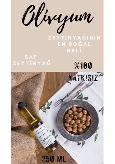Olivyum İç ve Dış Ticaret Zeytinyağ 250 ML
