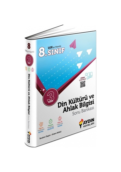 8. Sınıf Din Kültürü ve Ahlak Bilgisi Üç Adım Soru Bankası -  Aydın Yayınları