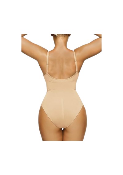Mood Agenda Kadın İnce Askılı Çıtçıtlı Slip Body Korse Ten 3'lü Ten Rengi