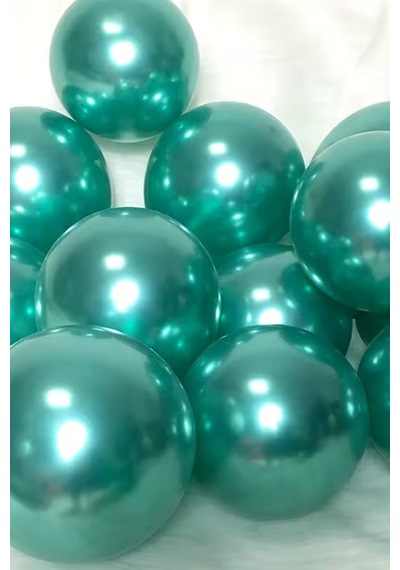 Beysüs Yeşil Krom Balon 7 Adet 12inç yeşil