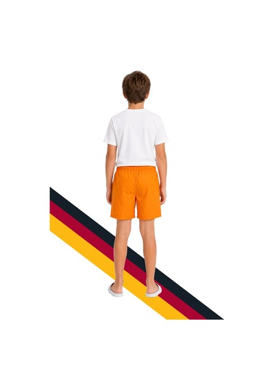 Gs Store Galatasaray Lisanslı Çocuk Deniz Şortu Turuncu