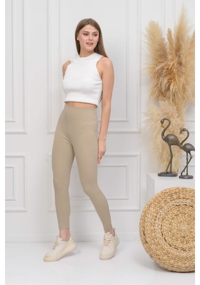 Bonbonetti Chocolate Baby & Kids Fitilli Seamless Çizgili Tayt Yüksek Bel Dayanıklı Örme Kumaş Spor Tayt Toparlayıcı Krem Bonbonetti Chocolate Baby & Kids Fitilli Seamless Çizgili Tayt Yüksek Bel Dayanıklı Örme Kumaş Spor Tayt Toparlayıcı Krem
