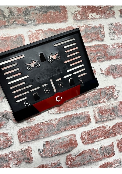 Tr Temalı Pleksi Motor Plakalığı
