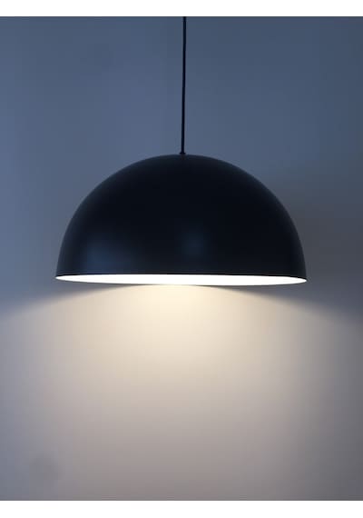 Mylights Retro Mat Siyah Içi Beyaz Metal Sarkıt Avize Rustik Av