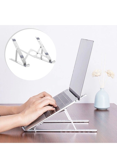 Ayarlanabilir Dizüstü Destek Tabanı Tamamen Katlanabilir Taşınabilir Laptop Yükseltici 5570