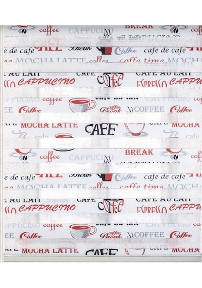 Asyhome Kırmızı Cafe Zebra Perde Asyhome Kırmızı Cafe Zebra Perde