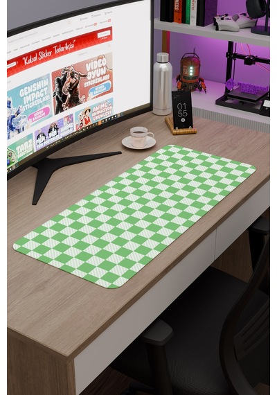 Dama Kaymaz Dikişli Kauçuk Oyuncu Mousepad V5 - 70x30 Xl Gaming Mouse Pad Fare Altlığı