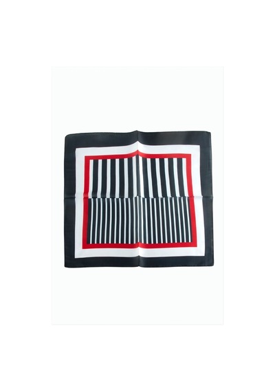 Epilons Zenviac456 Çizgili Desenli Zr Şifon Fular 50 50 Cm Zenviac45678 Lacivert