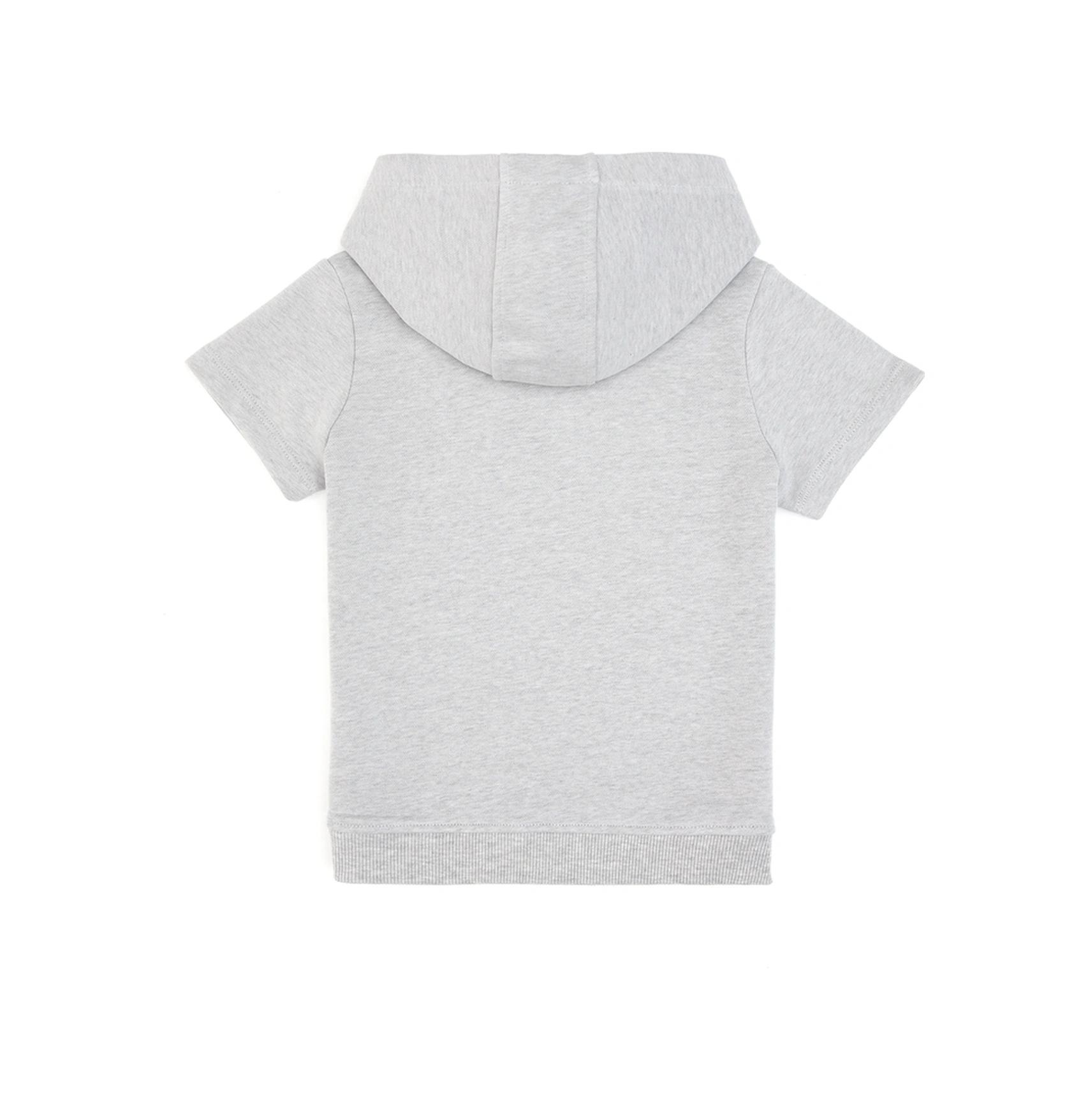 U.S. Polo Assn. Erkek Çocuk Gri Melanj Kapüşonlu Sweatshirt 50325170-VR086