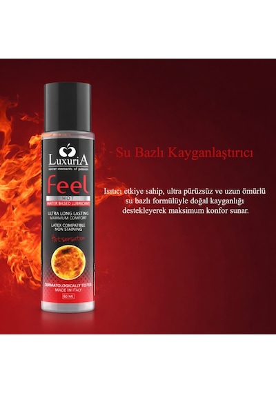 İntimateline Luxuria Feel Hot Sensation 60 Ml Kayganlaştırıcı Jel